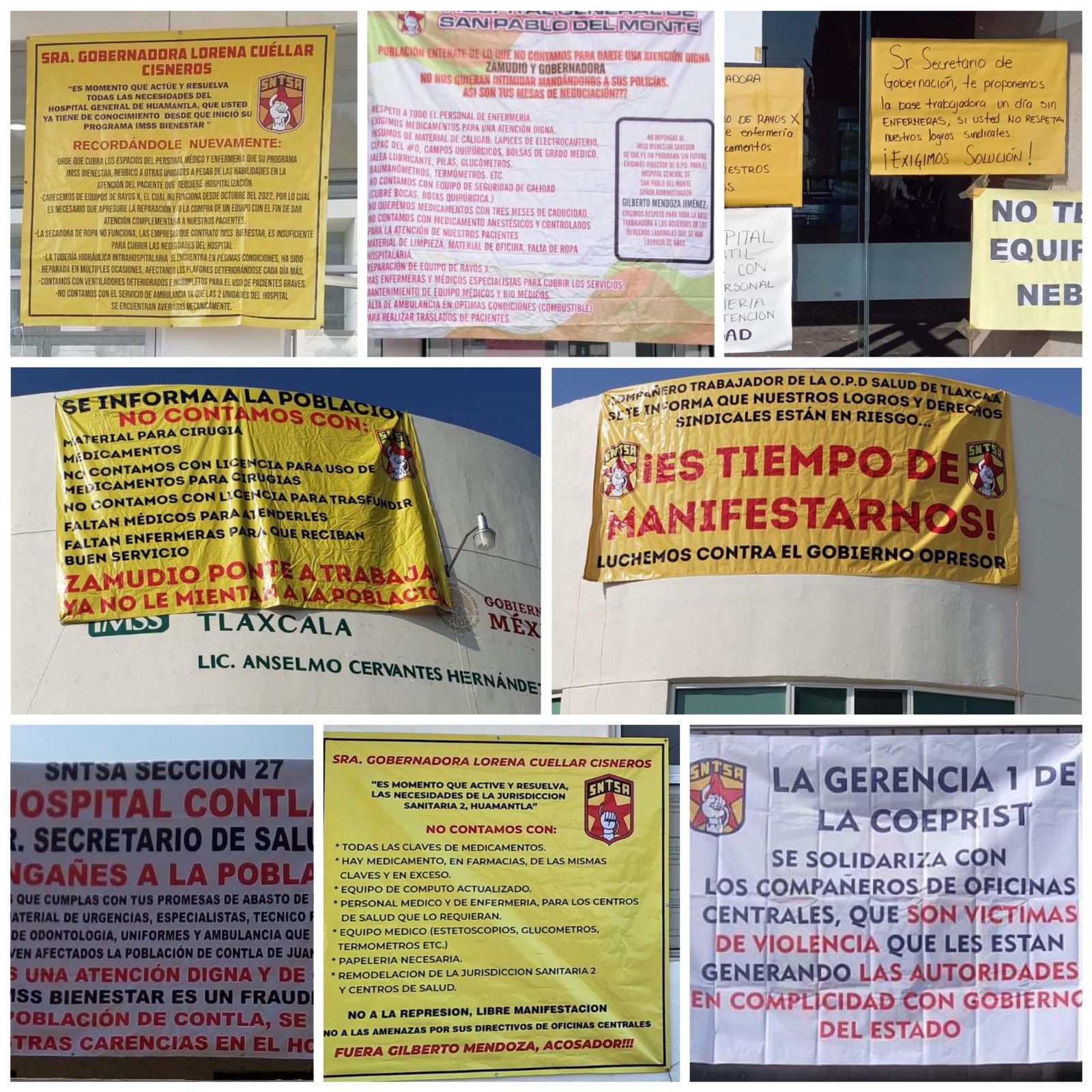 Alistan trabajadores de la SESA megamarcha; exigirán al gobierno estatal respuesta a sus demandas